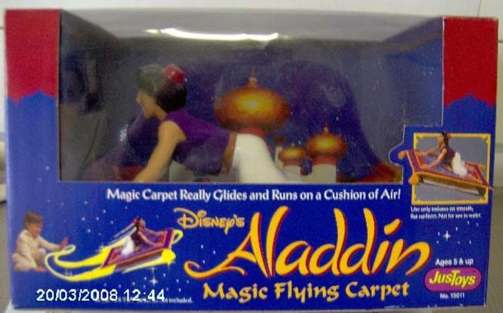 Aladdin Disney Magic Flying Carpet Vliegend Tapijt in doos, Verzamelen, Disney, Nieuw, Beeldje of Figuurtje, Overige figuren, Ophalen of Verzenden