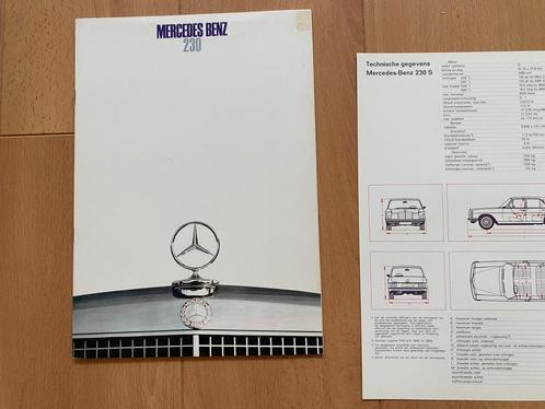 Mercedes-Benz 230 - + bijlage  -  Folder - Brochure, Boeken, Auto's | Folders en Tijdschriften, Zo goed als nieuw, Mercedes, Verzenden