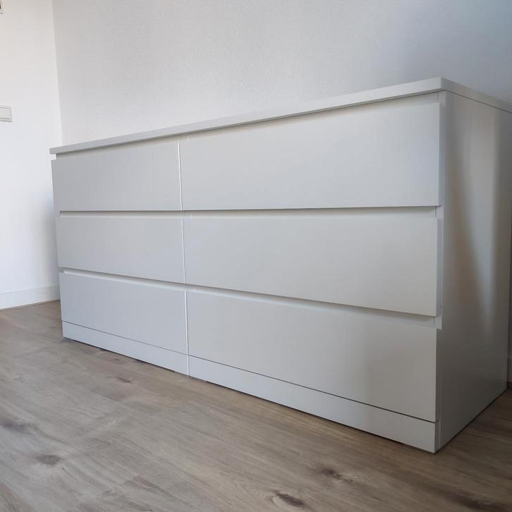 Ikea Malm ladekast met 6 lades - Zeer Goed!, Huis en Inrichting, Kasten | Dressoirs, Zo goed als nieuw, 100 tot 150 cm, 25 tot 50 cm