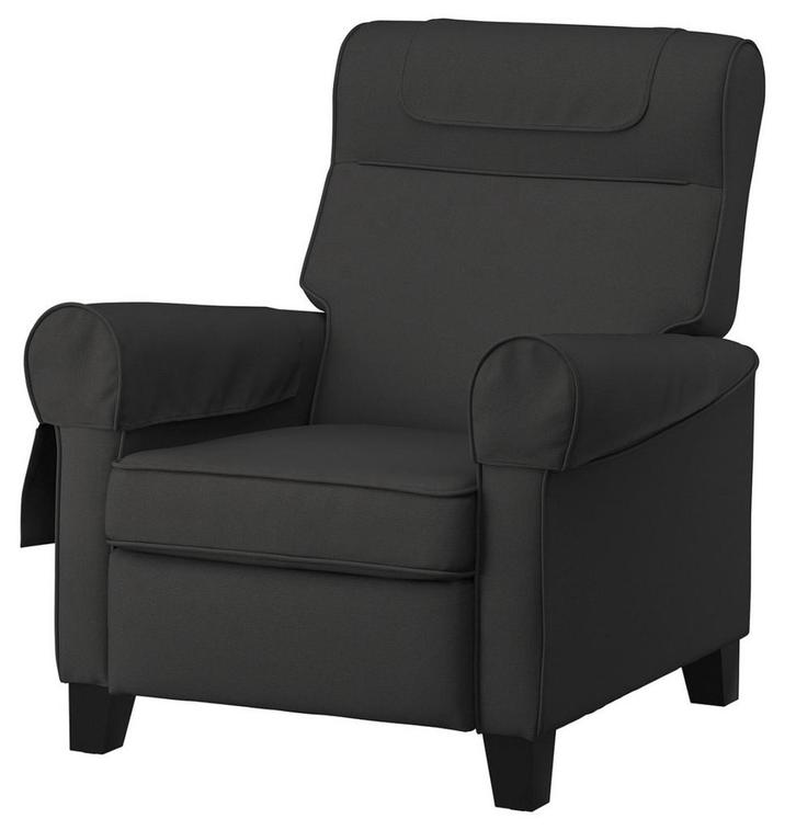 Antraciet fauteuil met voetenbankje voet steun, Huis en Inrichting, Fauteuils, Zo goed als nieuw, Stof, 75 tot 100 cm, 75 tot 100 cm