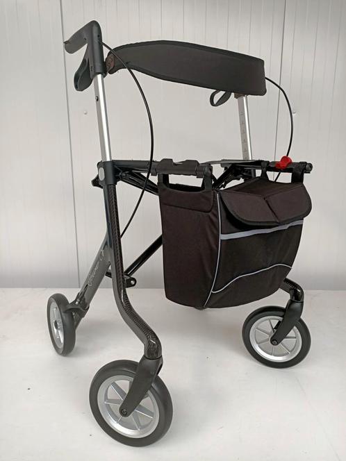 Rehasense Streamer CF carbon 5kg rollator incl Servicebeurt, Diversen, Rollators, Zo goed als nieuw, Lichtgewicht, Opvouwbaar