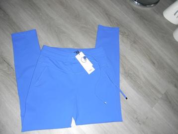 set broek/travelstof mt 36 ZOSO + top/shirt blauw mt M/38 beschikbaar voor biedingen