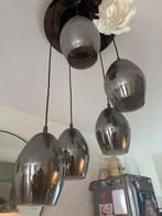Moderne hanglamp met 5 bollen, Gebruikt, Ophalen of Verzenden, Glas, Modern