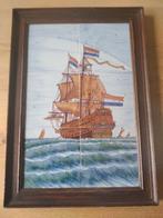 Tegeltableau groot schip, Antiek en Kunst, Ophalen of Verzenden