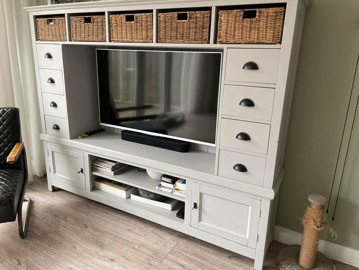 Landelijke TV Meubel met Opbergruimte, Huis en Inrichting, Kasten | Televisiemeubels, Zo goed als nieuw, Minder dan 100 cm, 150 tot 200 cm