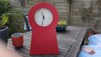 Ikea vintage klok kastje rood, Ophalen of Verzenden, Gebruikt, Wandklok