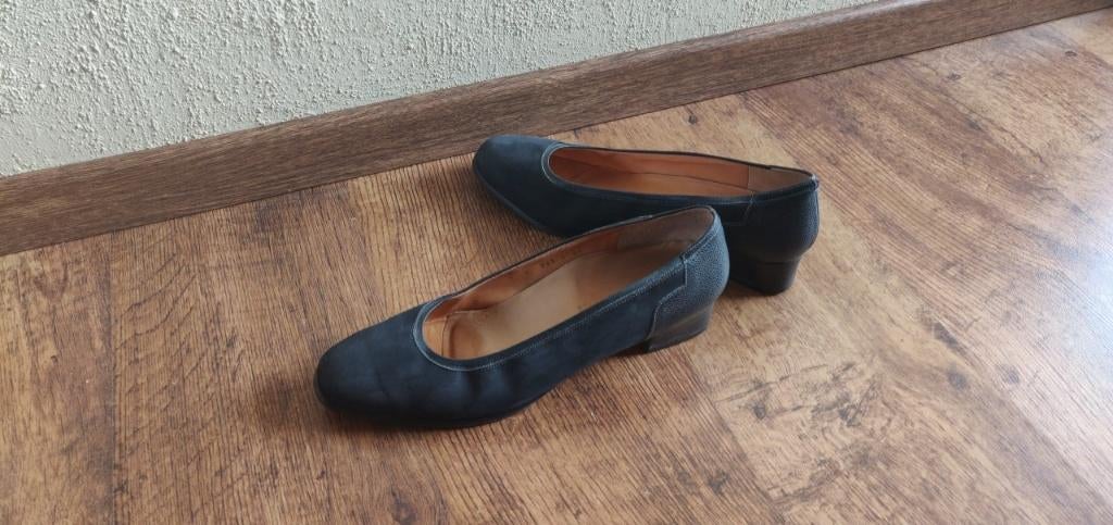 Schneider schoenen 43 zwart/grijs en 43,5 beige/geel leer, Kleding | Dames, Overige kleuren, Ophalen of Verzenden, Gedragen, Schneider