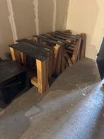 Tafelpoten eiken en staal, Huis en Inrichting, Tafels | Eettafels, Ophalen, 50 tot 100 cm, Nieuw, 50 tot 100 cm