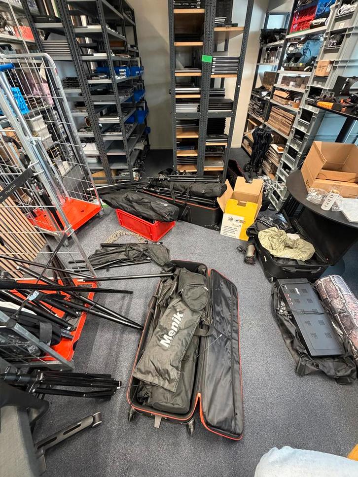 Complete Foto/Film Studio - Enorme Partij!, Audio, Tv en Foto, Fotografie | Fotostudio en Toebehoren, Gebruikt, Complete fotostudio