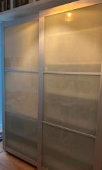 Ikea PAX deuren&rail 2m.h. en 76cm br. frame: mat glas, Ophalen of Verzenden, Zo goed als nieuw, 200 cm of meer