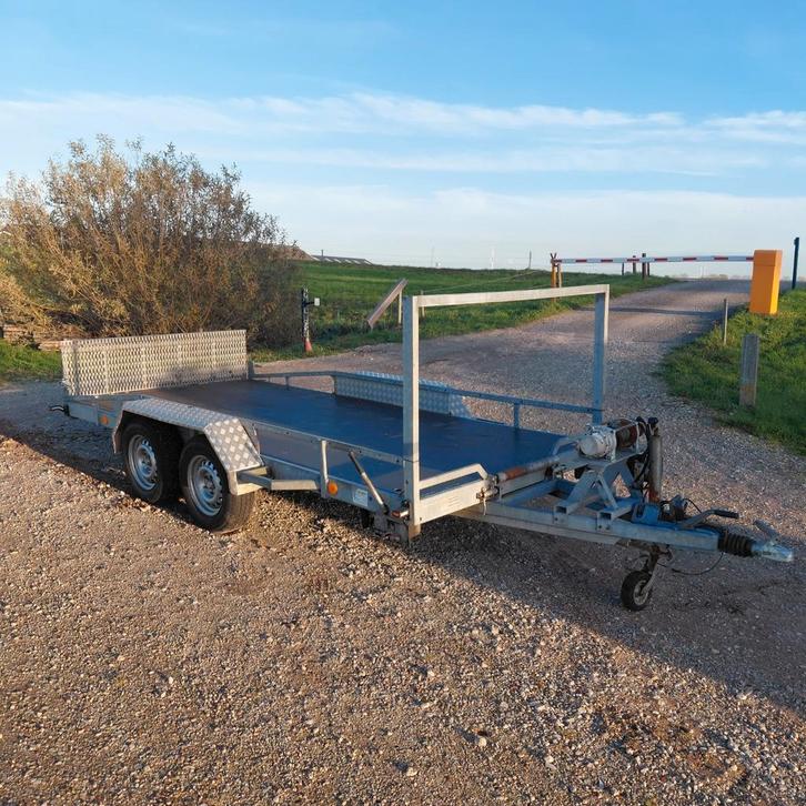 Hapert aanhanger, auto ambulance, machine transporter, Auto diversen, Aanhangers en Bagagewagens, Gebruikt, Ophalen of Verzenden