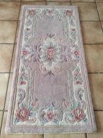 Handgeknoopt tapijt floral 130cm x 65cm, Crème, 100 tot 150 cm, Zo goed als nieuw, Nepal, china