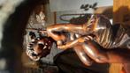 Brons antiek lamp, Antiek en Kunst, Ophalen of Verzenden