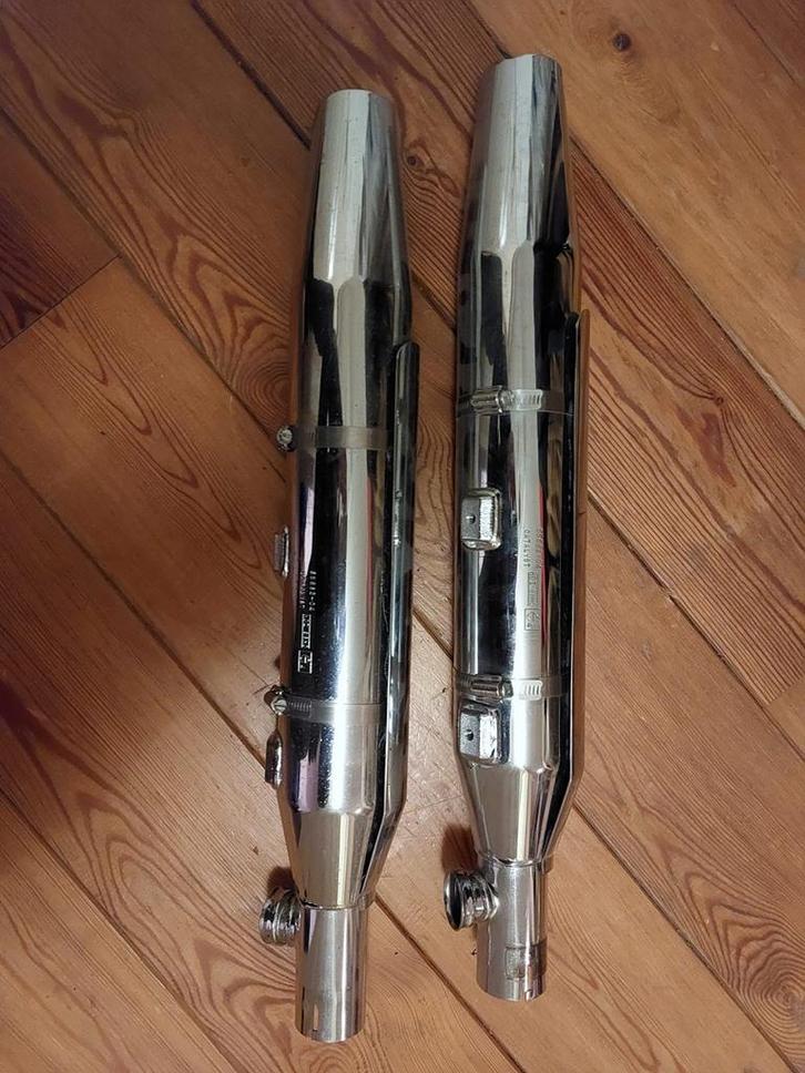 Motor Uitlaten - Chroom, Motoren, Onderdelen | Overige, Gebruikt, Ophalen of Verzenden