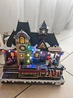 Lumineo treinstation kerstdorp, Diversen, Kerst, Ophalen of Verzenden, Zo goed als nieuw