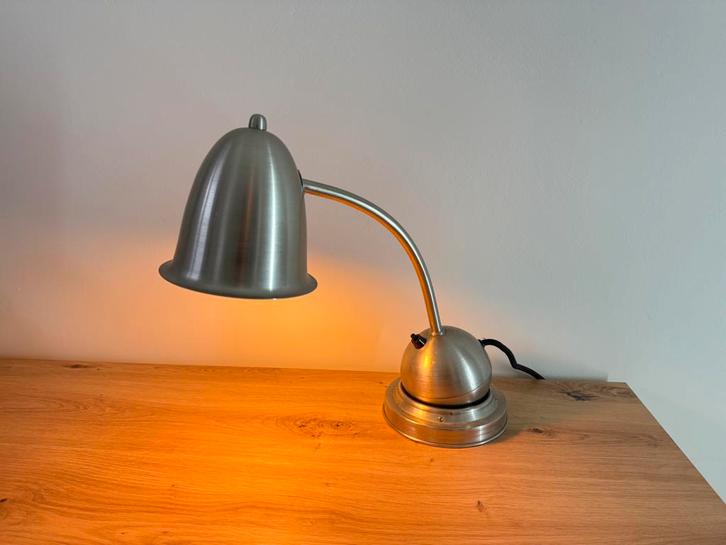 Vintage bureaulamp Daalderop Gispen Tuimelaaar, Huis en Inrichting, Lampen | Tafellampen, Gebruikt, Minder dan 50 cm, Metaal, Ophalen of Verzenden