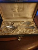 zilver olijf bestek in orgineel doosje, Antiek en Kunst, Ophalen of Verzenden, Zilver