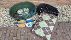 Kunststof hondenmanden, voerbakken, lijnen, tuigjes: 1 koop, Dieren en Toebehoren, Ophalen, Gebruikt, 110 cm of meer, 100 cm of meer