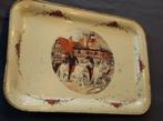 DIENBLAD Sarreguemines Obernai H.Loux metaal, Antiek en Kunst, Antiek | Servies los, Ophalen of Verzenden