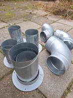 Aluminium bocht en flens, Ophalen, Aluminium, Minder dan 2 meter, 80 mm of meer