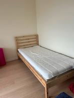 IKEA 90x200 cm Tarva bed, Mausund mattress, and bed cover, Ophalen of Verzenden, Zo goed als nieuw