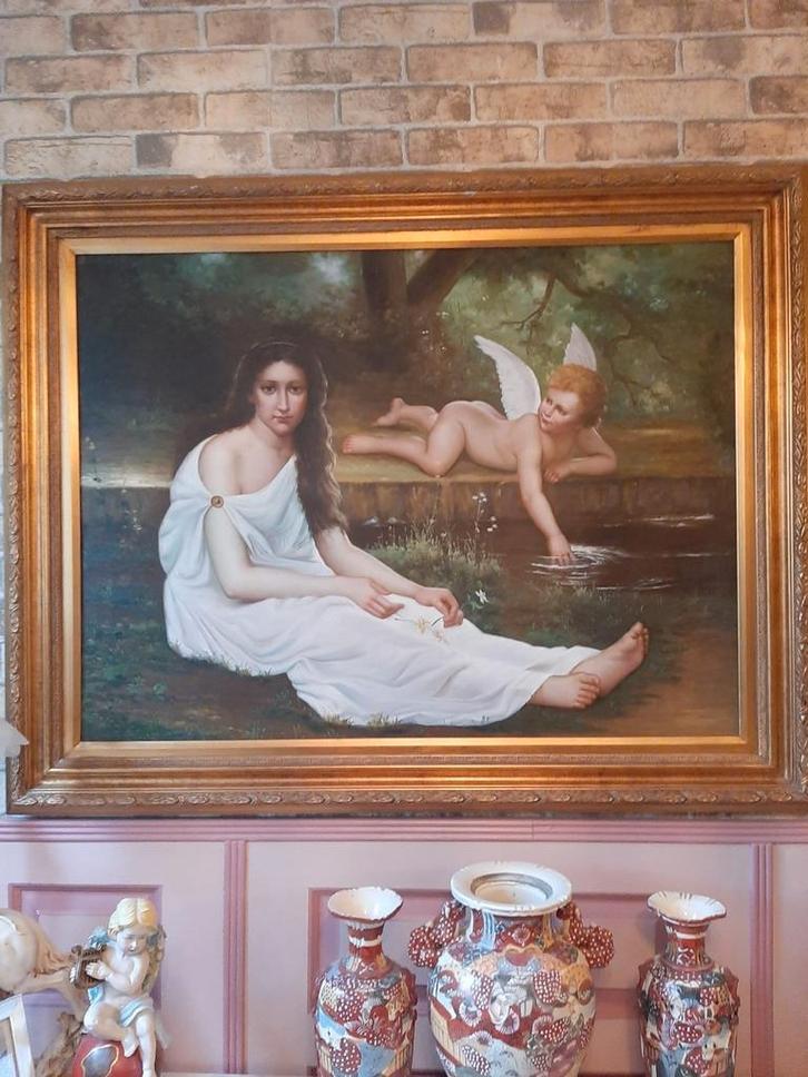 Het ontwaken van het hart, Antiek en Kunst, Kunst | Schilderijen | Klassiek, Ophalen of Verzenden