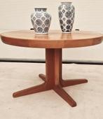 Vintage Deens design ronde uitschuiftafel tot 220cm, Ophalen, 100 tot 150 cm, ., Rond