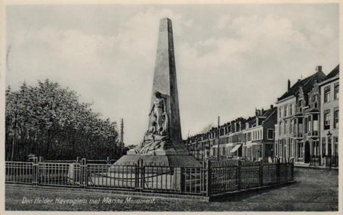 2.1018 1936 Den Helder Havenplein met Marine Monument, Verzamelen, Ansichtkaarten | Nederland, Gelopen, Noord-Holland, 1920 tot 1940