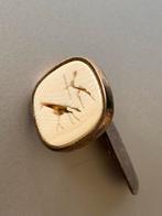 Een enkele Afrikaanse manchetknoop, sterling zilver mammoet, Sieraden, Tassen en Uiterlijk, Manchetknopen, Verzenden, Zo goed als nieuw