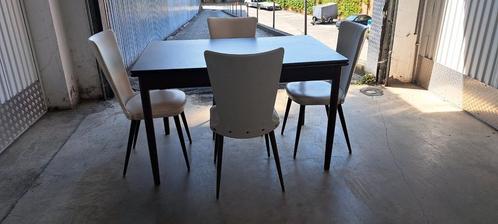 Prachtige vintage eettafel set, Huis en Inrichting, Tafels | Eettafels, Zo goed als nieuw, 50 tot 100 cm, Vijf personen of meer