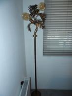 Floor Lamp | Standing Lamp 2 lights / H187 cm - Gold/Brass, Huis en Inrichting, Lampen | Vloerlampen, Ophalen, Zo goed als nieuw