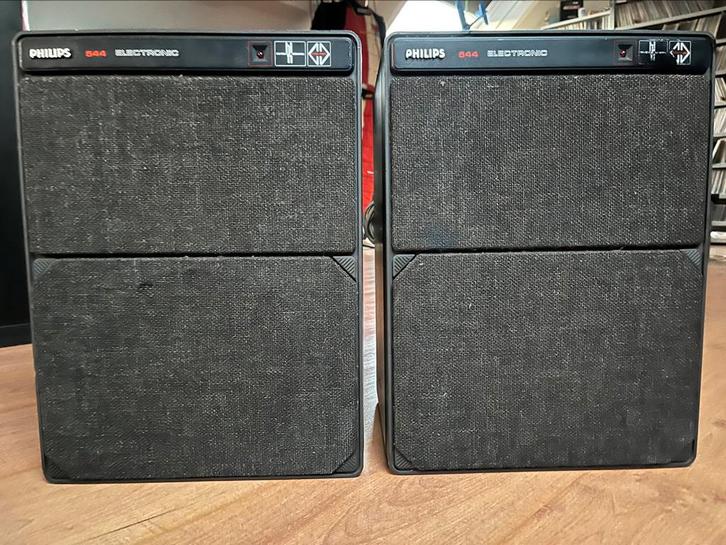 Philips set MFB-544, Audio, Tv en Foto, Luidsprekers, Gebruikt, Front, Rear of Stereo speakers, 60 tot 120 watt, Philips, Ophalen