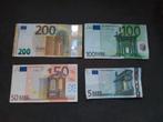 Biljetten 5 euro 50 euro 100 euro 200 euro zie foto's, Postzegels en Munten, Bankbiljetten | Europa | Eurobiljetten, Ophalen of Verzenden