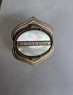 Ermani Bulatti vintage art-deco broche, Sieraden, Tassen en Uiterlijk, Broches, Met kristal, Overige materialen, 4 tot 7 cm, Gebruikt