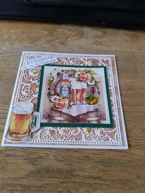 scrap-Proost op je verjaardag(750), Hobby en Vrije tijd, Kaarten | Zelfgemaakt, Nieuw, Overige thema's, Ophalen of Verzenden