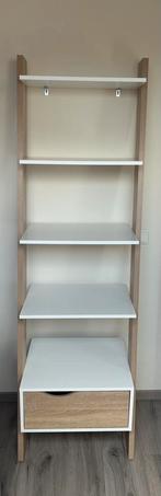 Boekenkast beuken-wit, Ophalen, Eikenhout, 50 tot 100 cm, Zo goed als nieuw
