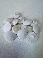 Kunstof witte knopen op steeltje 20mm, Ophalen of Verzenden, Nieuw, Knoop of Knopen