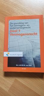 Grondslag Vermogens- en Ondernemingsrecht Deel 1, Gelezen, Mr. A.M.M. van Zeijl, Alpha, HBO