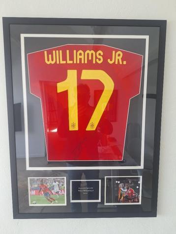 Persoonlijk gesigneerd voetbal truitje van Nico Williams JR. beschikbaar voor biedingen