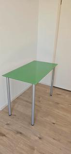 Ikea glazen bureau of bijzet tafel, Gebruikt, Ophalen of Verzenden, Glas, 75 cm of meer