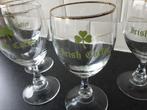 IRISH COFFEE glazen, lichtgroene logo, 4 st. (66), Overige typen, Ophalen of Verzenden, Zo goed als nieuw