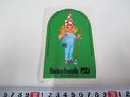 sticker rabobank kabouter dwerg meisje schoffel tuinbroek *, Ophalen, Zo goed als nieuw