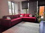 Moderne bordeaux L-hoekbank velvet Seats & Sofas 5-zits 3 jr, Huis en Inrichting, Banken | Complete zithoeken, Ophalen of Verzenden
