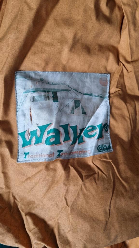 VINTAGE WALKER TENT KATOEN 2 PERSOONS, Caravans en Kamperen, Tenten, tot en met 2, Gebruikt, Ophalen