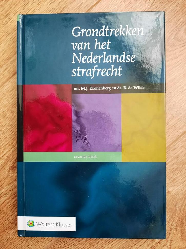 Grondtrekken van het Nederlandse strafrecht., Boeken, Studieboeken en Cursussen, Zo goed als nieuw, WO, Alpha, Ophalen of Verzenden
