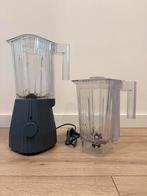Alessi Plissé Blender - Grijs/Blauw - 1,5L + 2 Bekers, Ophalen, Zo goed als nieuw, Blender