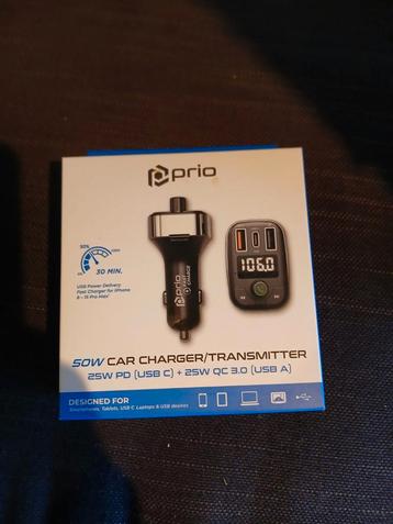 Prio 50W Auto Oplader/Transmitter beschikbaar voor biedingen