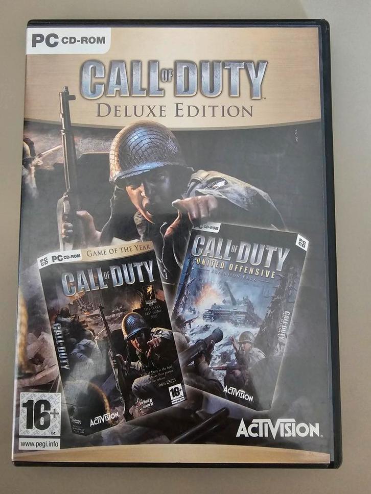 Pc game Call of Duty deluxe edition, Spelcomputers en Games, Games | Pc, Zo goed als nieuw, Shooter, 1 speler, Vanaf 12 jaar, Ophalen of Verzenden
