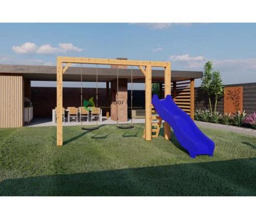 Houten Douglas Schommel/Speeltoestel Scar - Glijbaan  225, Kinderen en Baby's, Speelgoed | Buiten | Speeltoestellen, Nieuw, Glijbaan