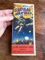 WO2 Amerikaans Global War Map Airborne fronten in kleur, Verzamelen, Militaria | Tweede Wereldoorlog, Amerika, Verzenden, Boek of Tijdschrift